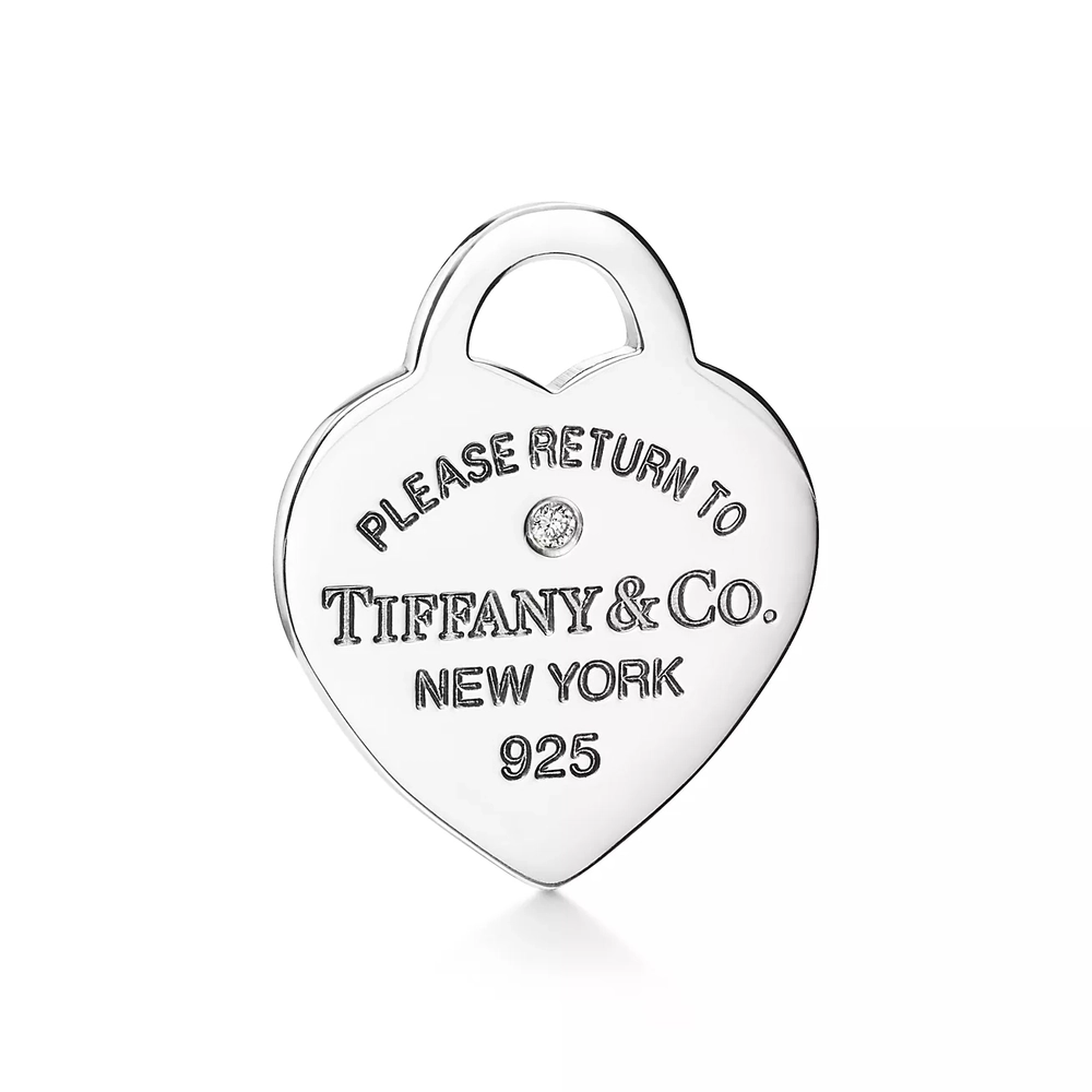 Браслет из серебра с голубой эмалью и бриллиантом 💠Tiffany. В наличии