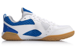 LINING Men"s Table Tennis Training Shoes - White/Blue