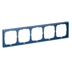 Рамка пластиковая на 5 постов универсальная Systeme Electric ArtGallery Аквамарин GAL001105