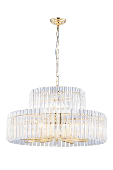 Люстра подвесная NewRgy L3-ф800 H GOLD, 18×40 Вт, золотая
