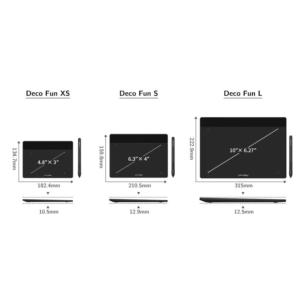 Графический планшет XP-Pen Deco Fun L Black