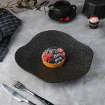 Блюдо для салата d=26 см, h-4.7см , 400 мл, серия "Black Raw Wood" P.L. - ProffCuisine
