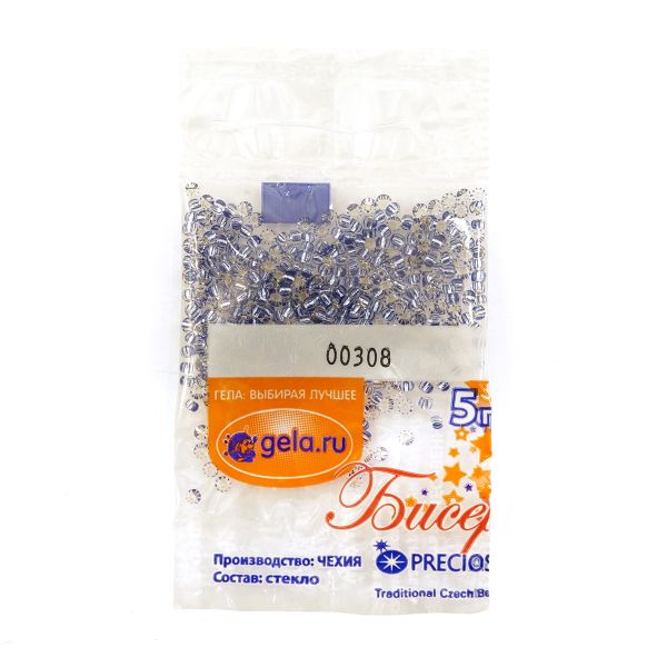 Бисер Preciosa 10/0, 50 г (10 шт по 5 г), цв.00308