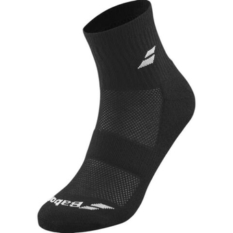 Теннисные носки Babolat Quarter 3P - black/black