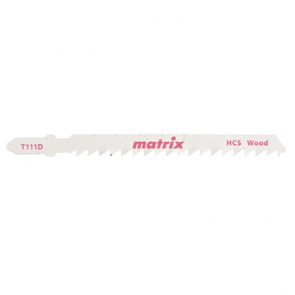 Полотна для электро лобзика по дереву, 3 шт, T111D, 75 x 4 мм, HCS Matrix, 78226