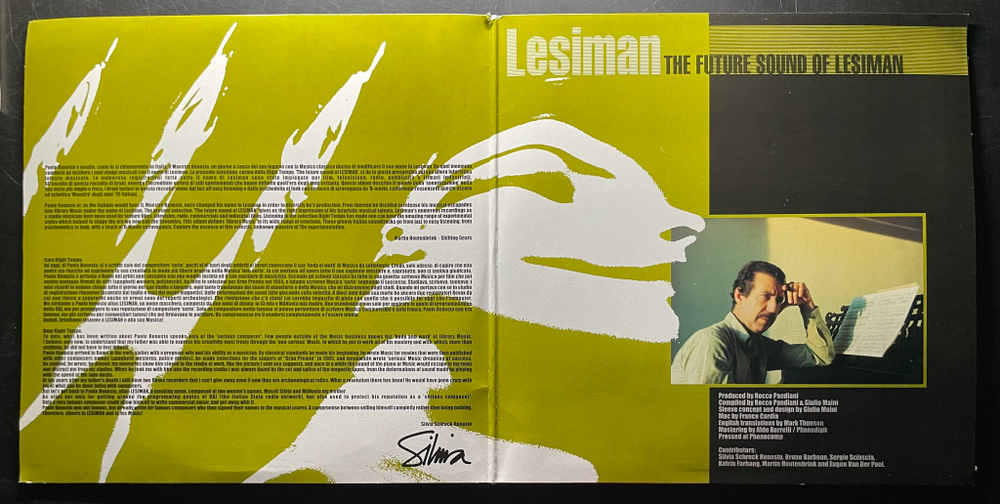 Lesiman – The Future Sound Of Lesiman 2LP (Италия 1998г.)