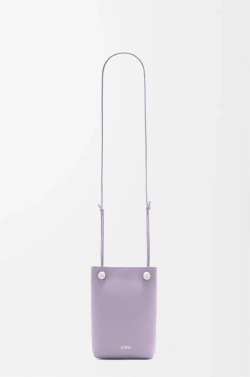 Loewe Сумка-мешок Pebble из гладкой телячьей кожи, сиреневый