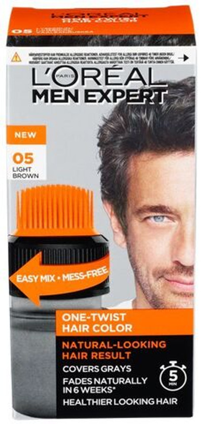 Краска для волос 05 Men Expert One-Twist Светло-коричневый 1 шт (Франция)
