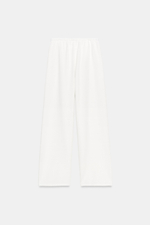 БРЮКИ WIDE LEG ИЗ ТКАНИ В ДЕРЕВЕНСКОМ СТИЛЕ — ZARA