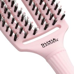 Щетка для волос Olivia Garden Fingerbrush Care Iconic Boar&Nylon Pastel Pink M