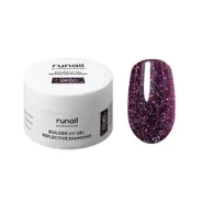 Runail Моделирующий УФ-гель светоотражающий №9820 BUILDER UV GEL REFLECTIVE DIAMOND, 15г