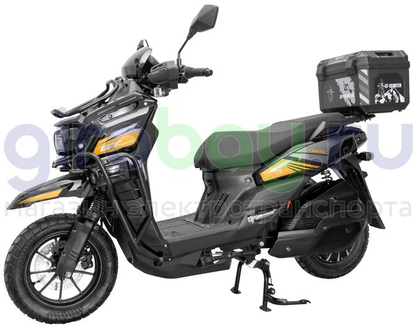 Электроскутер GT Tank 3000W (72V/60Ah) - Чёрный с кофром, обновленная версия фото №1
