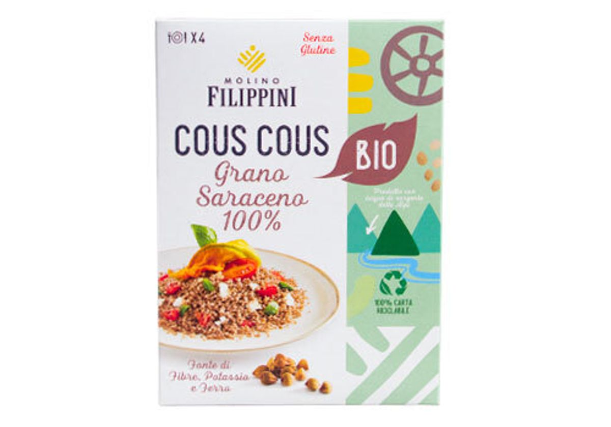 Кускус из гречневой крупы БИО без глютена Molino Filippini, 250г