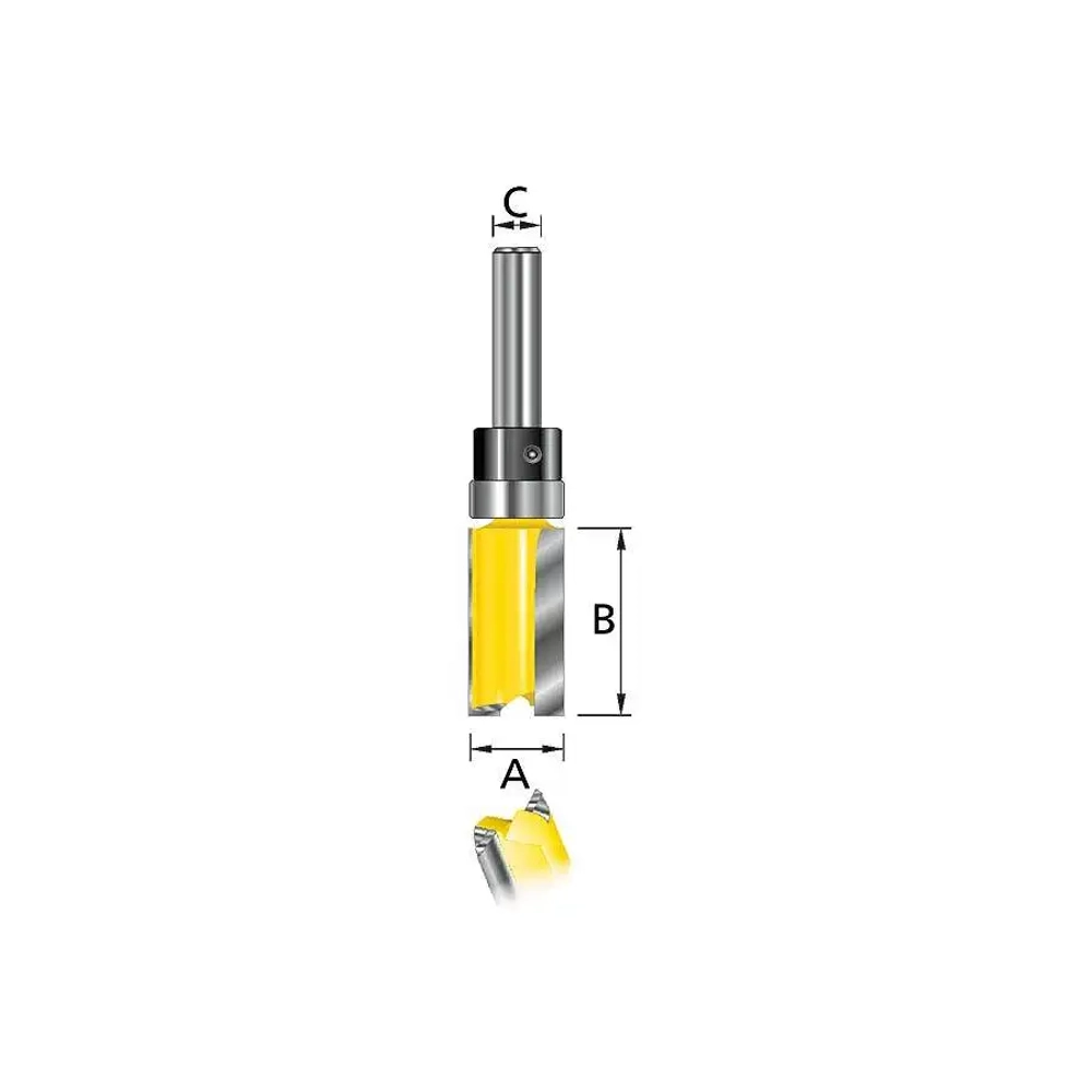 Фреза кромочная 12х25х8х32х2Т Makita D-10534