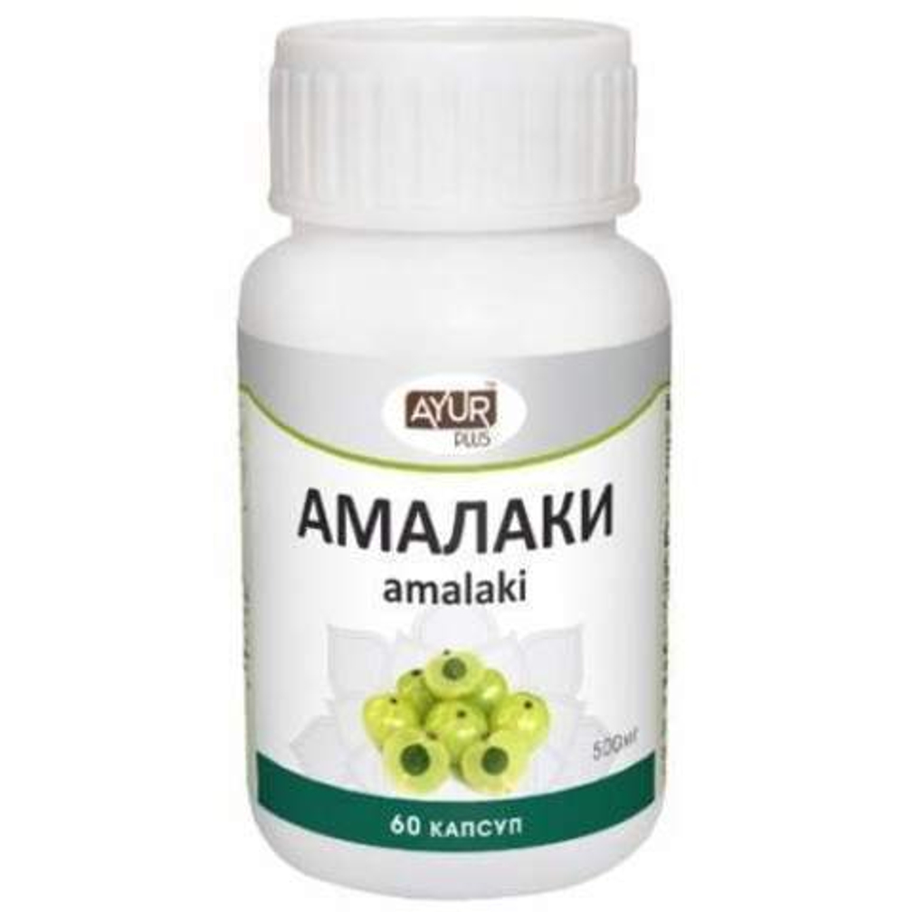 Травяной сбор для настоя Ayur Plus Amalaki Аюр Плюс Амалаки 500 мг 60 капс