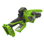 Цепная мини пила аккумуляторная Greenworks CS2410A, 24V, 10см, бесщёточная, с автоматической смазкой цепи, c 1хАКБ 2Ач и ЗУ (CS2410AUA)