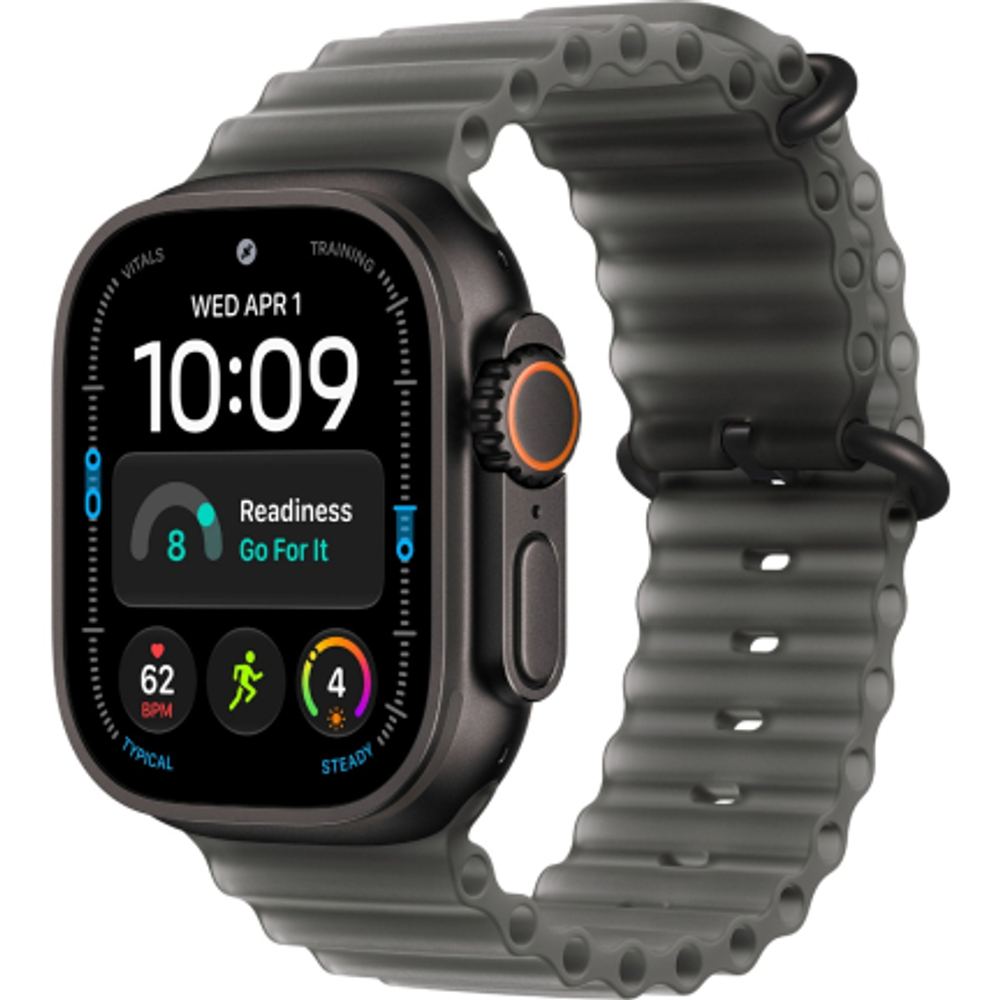 Apple Watch Ultra 4 (2026) 49mm Black Titanium Case /Translucent Black Ocean Band