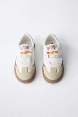 ZARA КРОССОВКИ HOT WHEELS©, БЕЛЫЙ