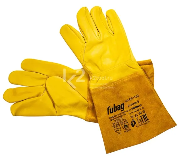 Сварочные краги Fubag TIG без подкладки FWGN 8Y, желтый