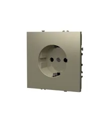 Розетка электрическая с заземлением Voltum S70 Кашемир VLS040103