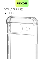 Чехол BROSCORP для Google Pixel 8 (арт.PIXEL-8-HARD-TPU-TRANSPARENT )