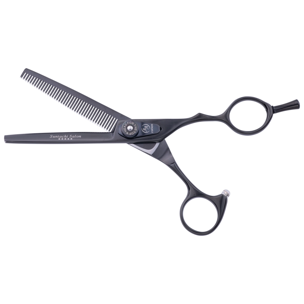 Suntachi Salon Design филировочные ножницы 09-R-6040-BK Black 5+ класс ✅ Оригинал