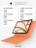 Чехол книжка для iPad Air 11" / Air 4/5 (10.9") Gurdini Milano Series Orange