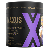 Премиальные увеличенные презервативы №50 в железном кейсе Maxus Custom Made 60 X-Edition 50шт