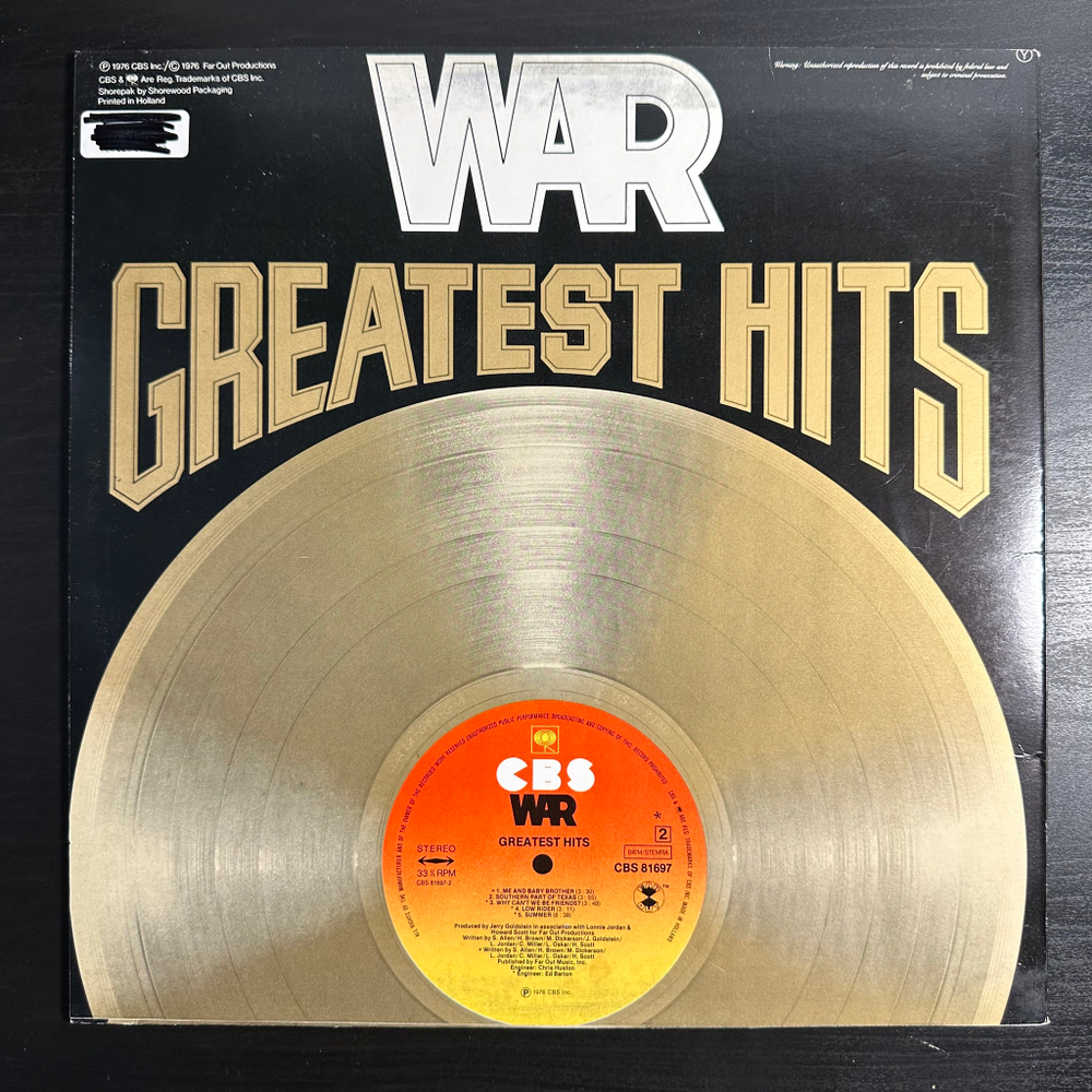 War - Greatest Hits (Голландия 1976г.)