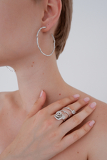 Кольцо-роза большое — Caviar Jewellery, серебро, фото 2