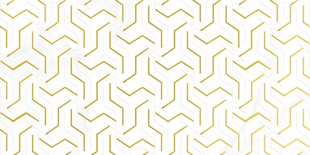 Декор Crystal Fractal белый