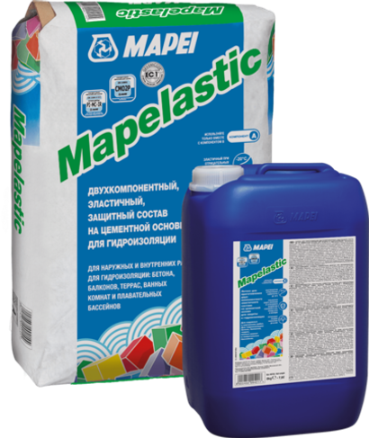 Mapelastic (МАПЕЛАСТИК) гидроизоляция двухкомпонентная А+B /24+8кг/