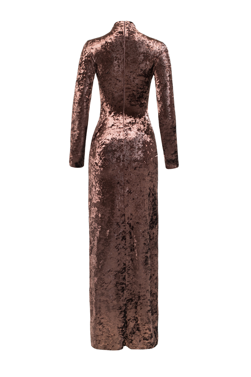 «SCULPTING velvet dress» Платье из эластичного бархата с разрезом.