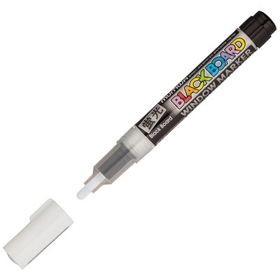 Маркер меловой белый, 3мм, водная основа "Black Board Marker" (MunHwa)
