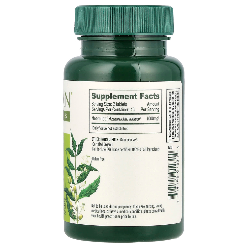 Banyan Botanicals, Ним, 90 таблеток (500 мг в каждой таблетке)