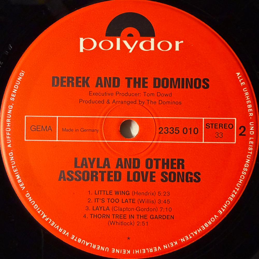 Derek & The Dominos ‎– Layla 2LP (Германия 1970г.)