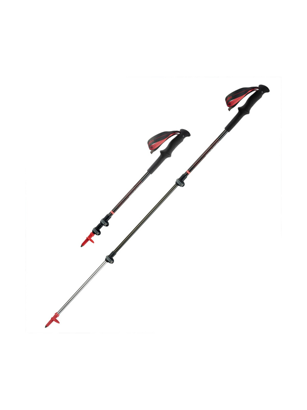Палка треккинговая Naturehike NH17D006-D Carbon-AL Hoar UL 66-135см черный
