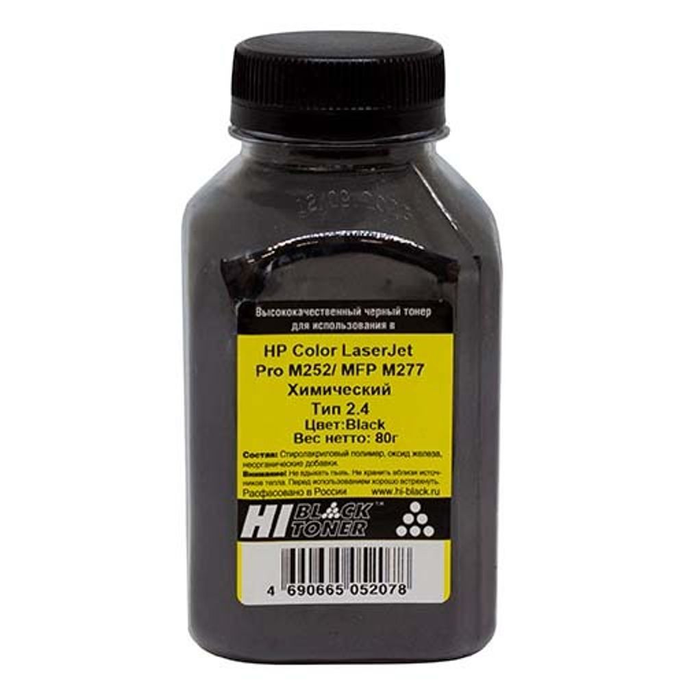 Тонер Hi-Black для HP CF400/CF540, Canon 045/054, Химический, Тип 2.4, 80гр, черный Тонер Hi-Black для HP CF400/CF540, Canon 045/054, Химический, Тип 2.4, 80гр, черный
