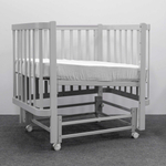Детская кровать Antemi Terra Light New с маятником, Серый