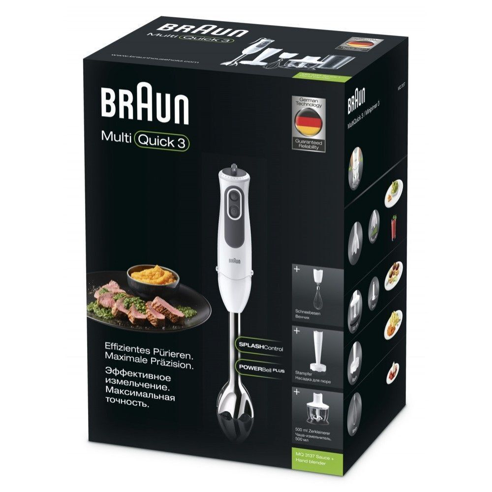 Погружной блендер Braun MultiQuick 3 MQ3137WH Sauce +