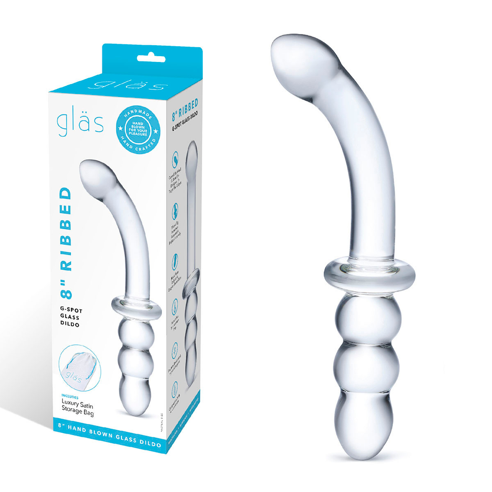 Ребристый двойной анально-вагинальный фаллос Ribbed G-Spot