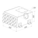 Присоединительная коробка KV 200/75×15 на 15 выходов