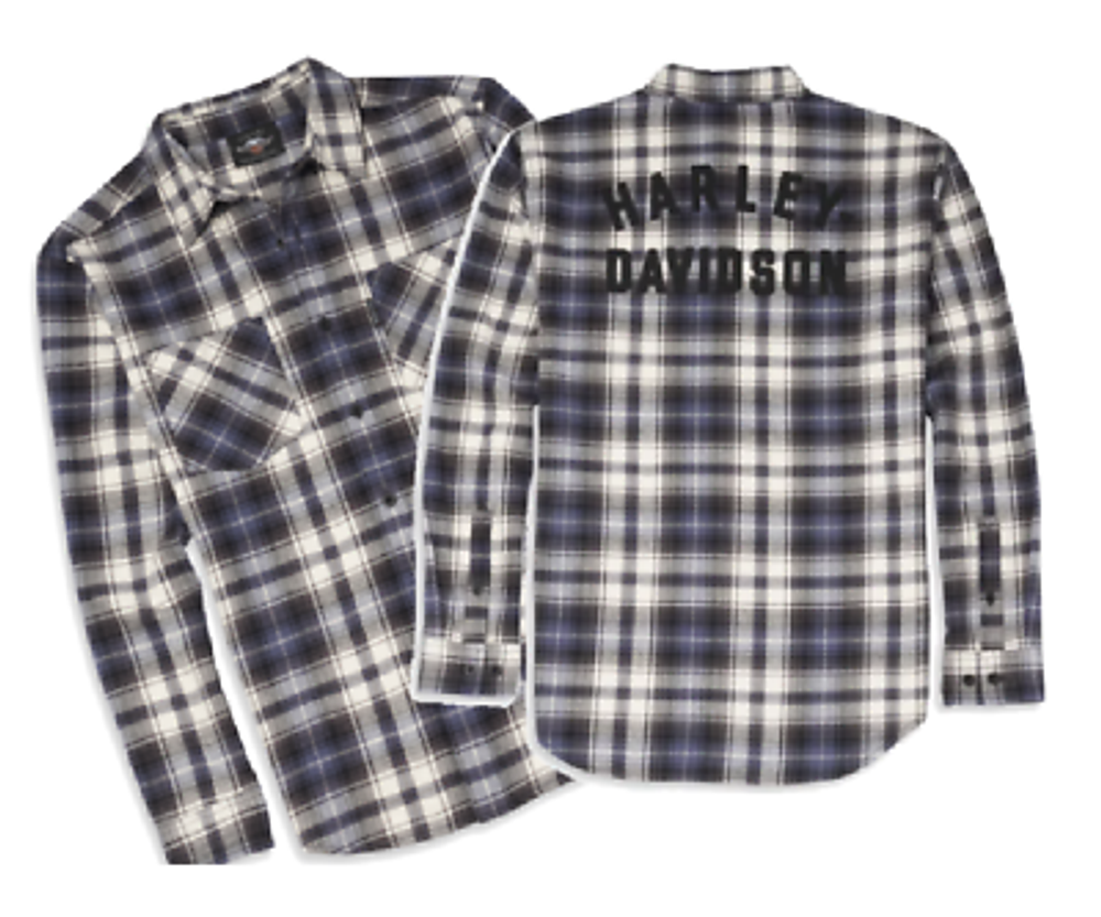 Рубашка Arched Font Plaid Flannel Shirt Harley-Davidson Рубашка Arched Font Plaid Flannel Shirt Harley-Davidson