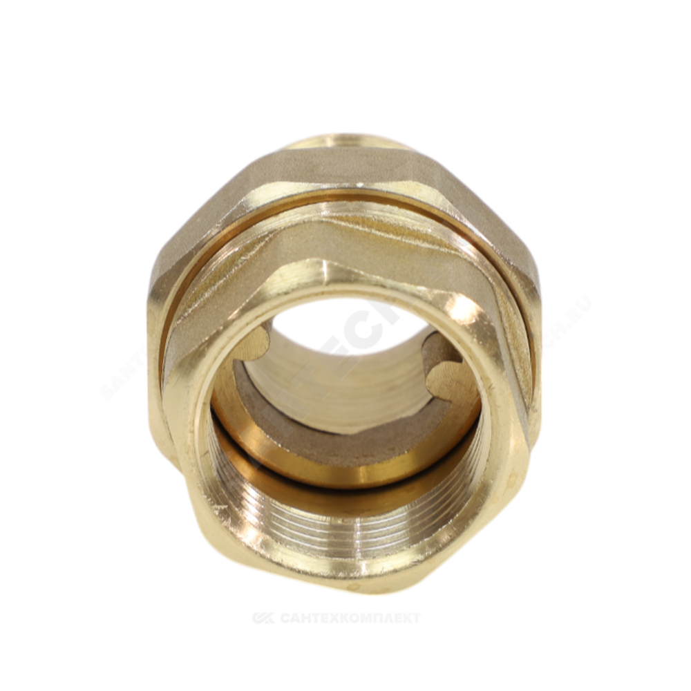 Соединитель латунь американка Ду 25 (1") прямой ВР/НР VALFEX VF.340.L.100