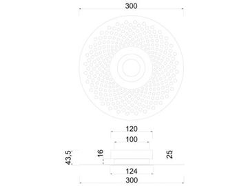 Настенный светодиодный светильник 10W 4000K A2642AP-1GO золото Biscotto Arte Lamp