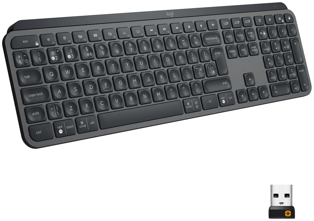 Беспроводная клавиатура Logitech MX Keys черный , русская