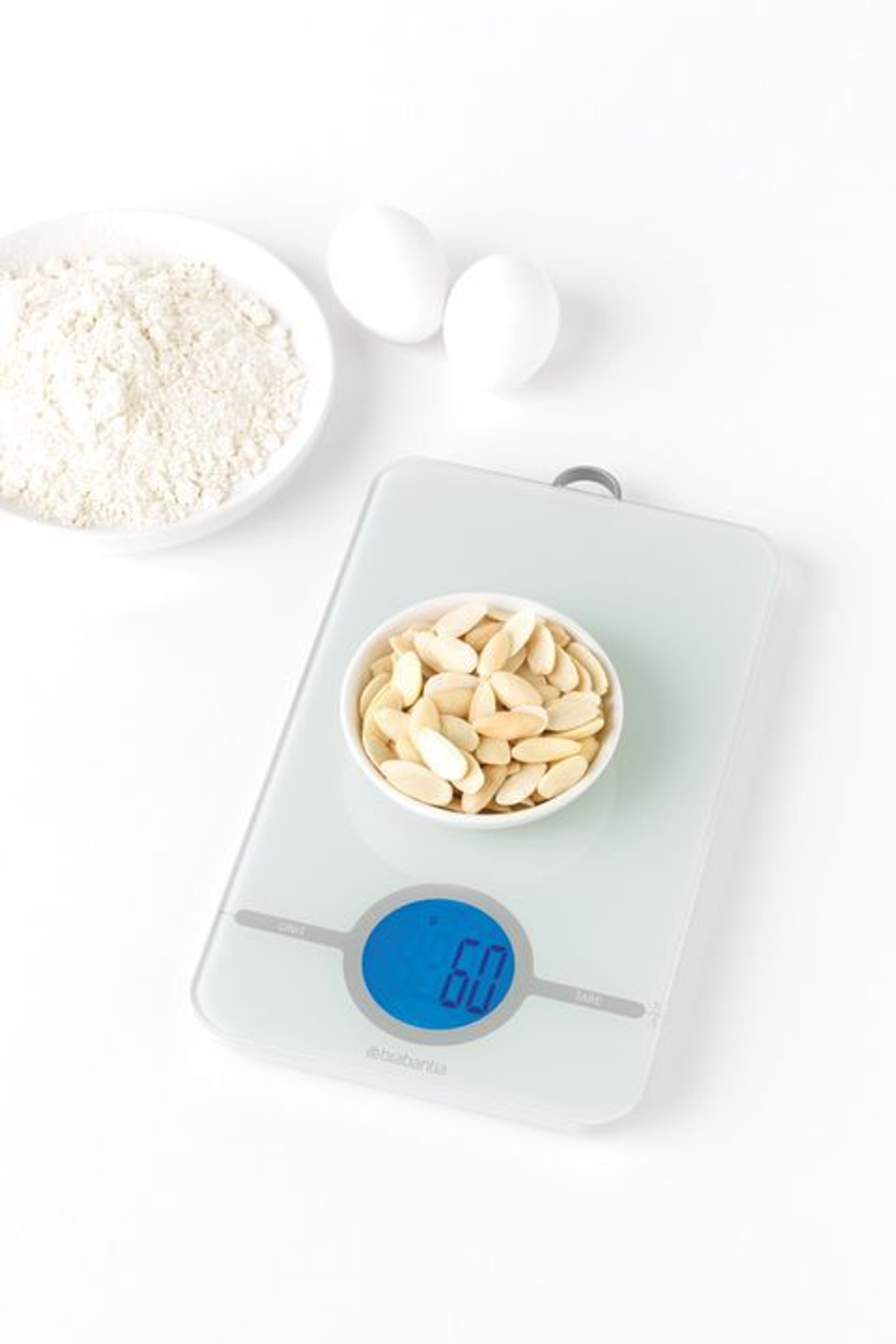 Цифровые кухонные весы Brabantia белые