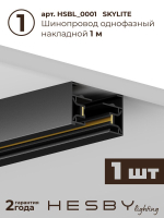 Комплект трековый Hesby Lighting No1 однофазная накладная Skylite HSBL_kompl_S001_NI1B3K