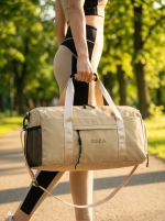 Сумка спортивная QOZA Limited Edition, бежевая, 21 л