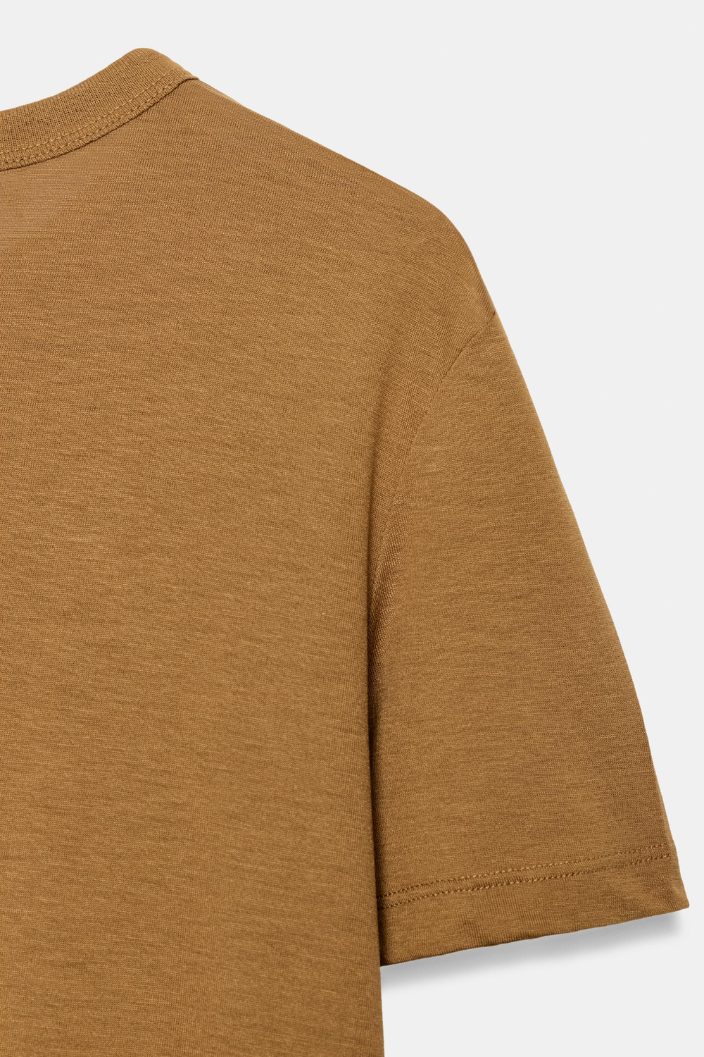 ФУТБОЛКА ИЗ ЛИОЦЕЛЛА С КОРОТКИМИ РУКАВАМИ — ZARA